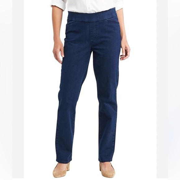 Tribal Corduroy Pull on Pants With Front Yoke Dark Ocean Blue Pockets NWT Sz 16 - Picture 1 of 8